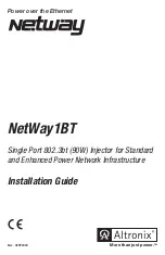 Altronix NetWay1BT Installation Manual preview