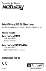 Altronix NetWay2ES Series Installation Manual предпросмотр