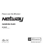 Preview for 1 page of Altronix NetWay8E Installation Manual