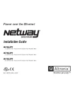 Preview for 1 page of Altronix NetWaySP2 Installation Manual