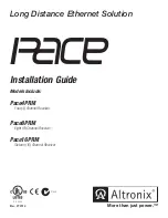 Altronix Pace4PRM Installation Manual предпросмотр