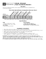 Altronix PD16W Quick Start Manual preview