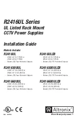 Altronix R2416UL Series Installation Manual предпросмотр