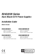 Altronix R2432220 Series Installation Manual предпросмотр