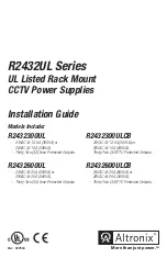 Altronix R2432UL Series Installation Manual предпросмотр