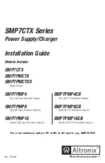 Altronix SMP7CTX Series Installation Manual предпросмотр