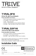 Preview for 1 page of Altronix T1RAL3F8 Installation Manual