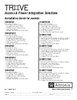 Preview for 1 page of Altronix T2MK3F4D Installation Manual