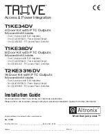 Altronix TROVE T1KE34DV Installation Manual preview