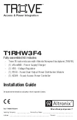 Preview for 1 page of Altronix TROVE T1RHW3F4 Installation Manual