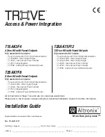 Altronix Trove T1SAK3F4 Installation Manual preview