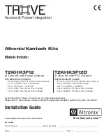 Altronix Trove T2KHK3F12 Installation Manual preview