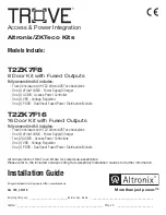 Altronix Trove T2ZK7F8 Installation Manual предпросмотр