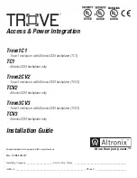 Altronix TROVE TC1 Installation Manual preview