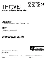 Altronix TROVE Trove1PD1 Installation Manual preview