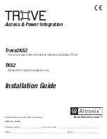 Предварительный просмотр 1 страницы Altronix TROVE Trove2KS2 Installation Manual