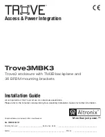 Altronix Trove3MBK3 Installation Manual preview