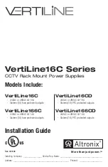 Altronix VertiLine16C Series Installation Manual предпросмотр