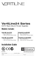 Altronix VertiLine24 Series Installation Manual preview