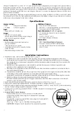 Preview for 2 page of Altronix VertiLine563V Installation Manual