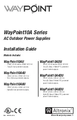 Altronix WayPoint10A Series Installation Manual предпросмотр