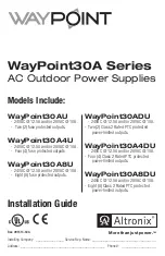 Altronix WayPoint30A Series Installation Manual предпросмотр