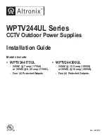 Altronix WPTV244UL Series Installation Manual предпросмотр