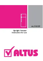 ALTUS AL 510 EY Instructions For Use Manual preview