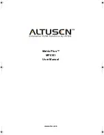 Altusen Matrix Plus MP0101 User Manual предпросмотр