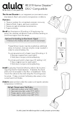 Alula Home Disaster RE319 Quick Start Manual preview