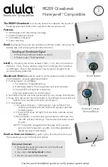 Preview for 1 page of Alula RE209 Quick Start Manual