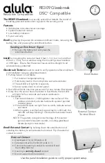 Preview for 1 page of Alula RE309 Quick Start Manual