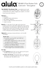 Предварительный просмотр 1 страницы Alula RE600-5 Quick Start Manual