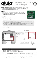 Preview for 1 page of Alula Z-Wave RE934Z Install Manual