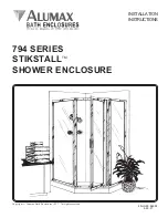 Alumax Stickstall 794 Series Installation Instructions Manual preview