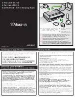 Aluratek AUH0304F Quick Start Manual предпросмотр