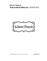 Aluratek Libre Touch Instructional Manual предпросмотр