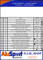 Preview for 3 page of AluSport EL118 RIGHT Manual