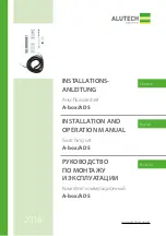 Alutech A-box/ADS Installation And Operation Manual предпросмотр