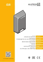 Preview for 1 page of Alutech CUR Operation Manual