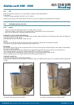 Preview for 36 page of Alutherm heating B350 Instructions For User