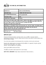 Preview for 4 page of Alva GBL003 Assembly And Operating Instructions Manual