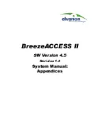 Preview for 257 page of Alvarion BreezeACCESS II System Manual