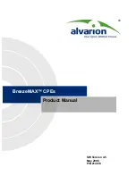 Alvarion BreezeMAX PRO-S CPE Product Manual предпросмотр