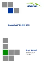 Предварительный просмотр 1 страницы Alvarion BreezeMAX Si 4000 CPE User Manual