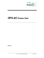 Alvarion OPS-AC Release Note предпросмотр