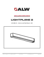 ALW LIGHTPLANE 2 Installation Instructions Manual предпросмотр