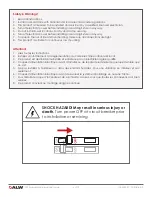 Предварительный просмотр 2 страницы ALW LIGHTPLANE 2 Installation Instructions Manual