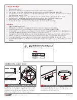 Предварительный просмотр 2 страницы ALW LP3.5SDWL Installation Instructions