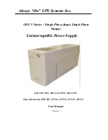 Always “On” UPS GES-325V User Manual preview